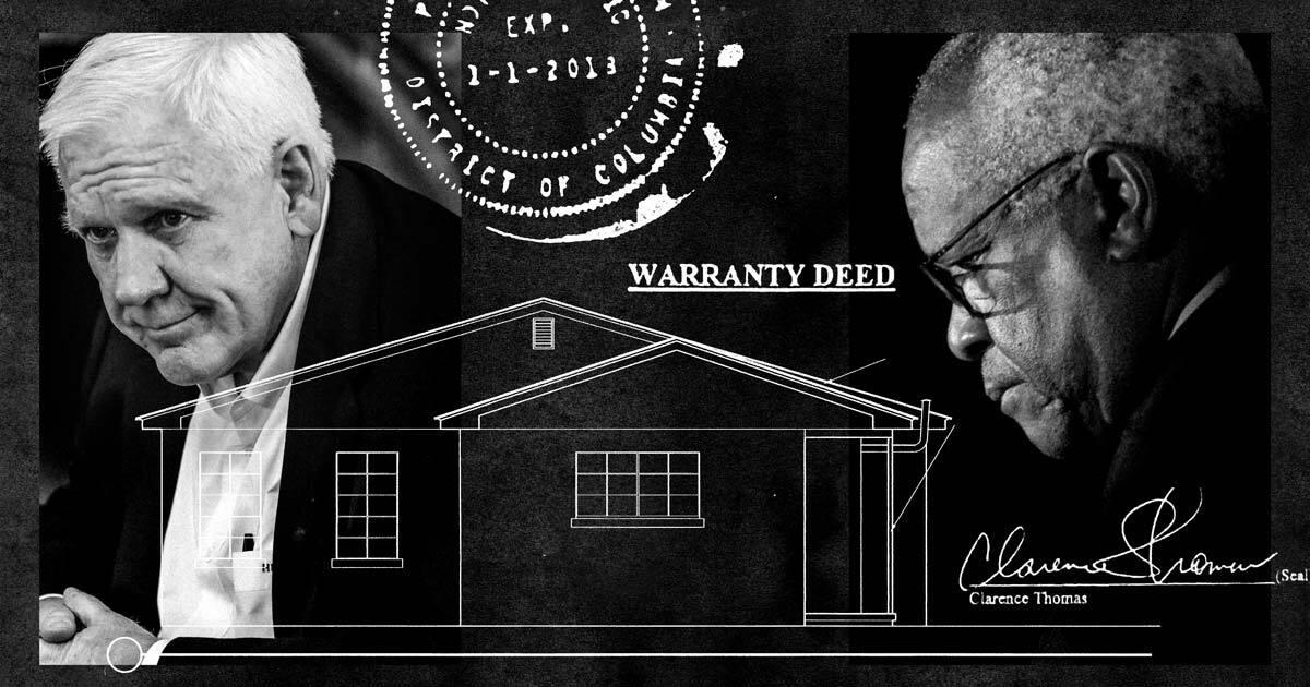 Clarence Thomas Didn't Disclose Harlan Crow Real Estate Deal